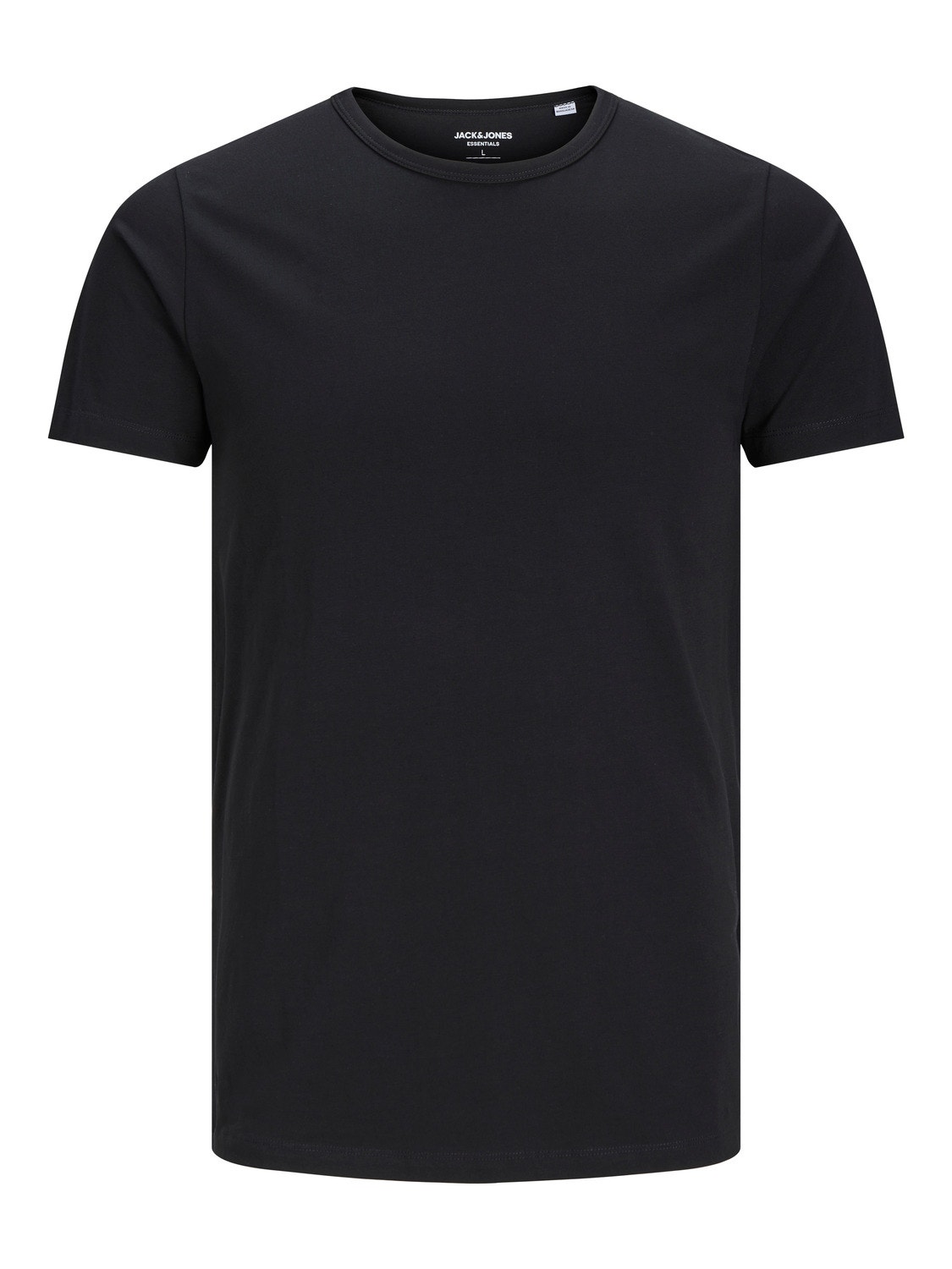 Jack & Jones Einfarbig Rundhals T-shirt -Black - 12058529