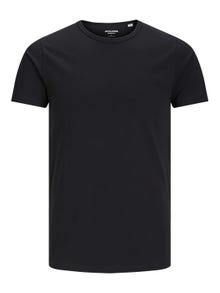 Jack & Jones Ensfarvet Crew neck T-shirt -Black - 12058529