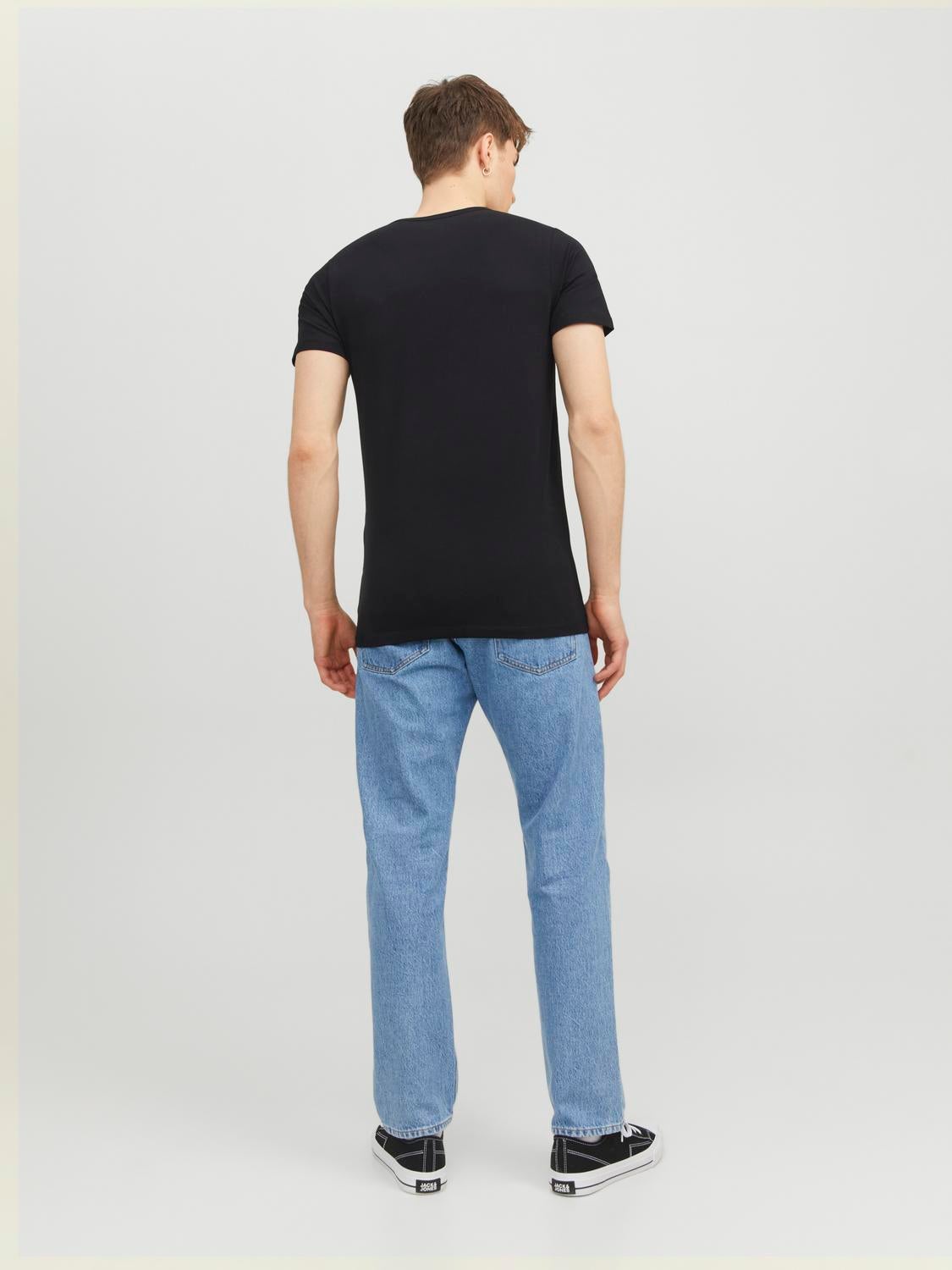 Mens plain round neck t shirts sale