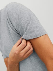 Jack & Jones Yksivärinen T-paita -Light Grey Melange - 12058529