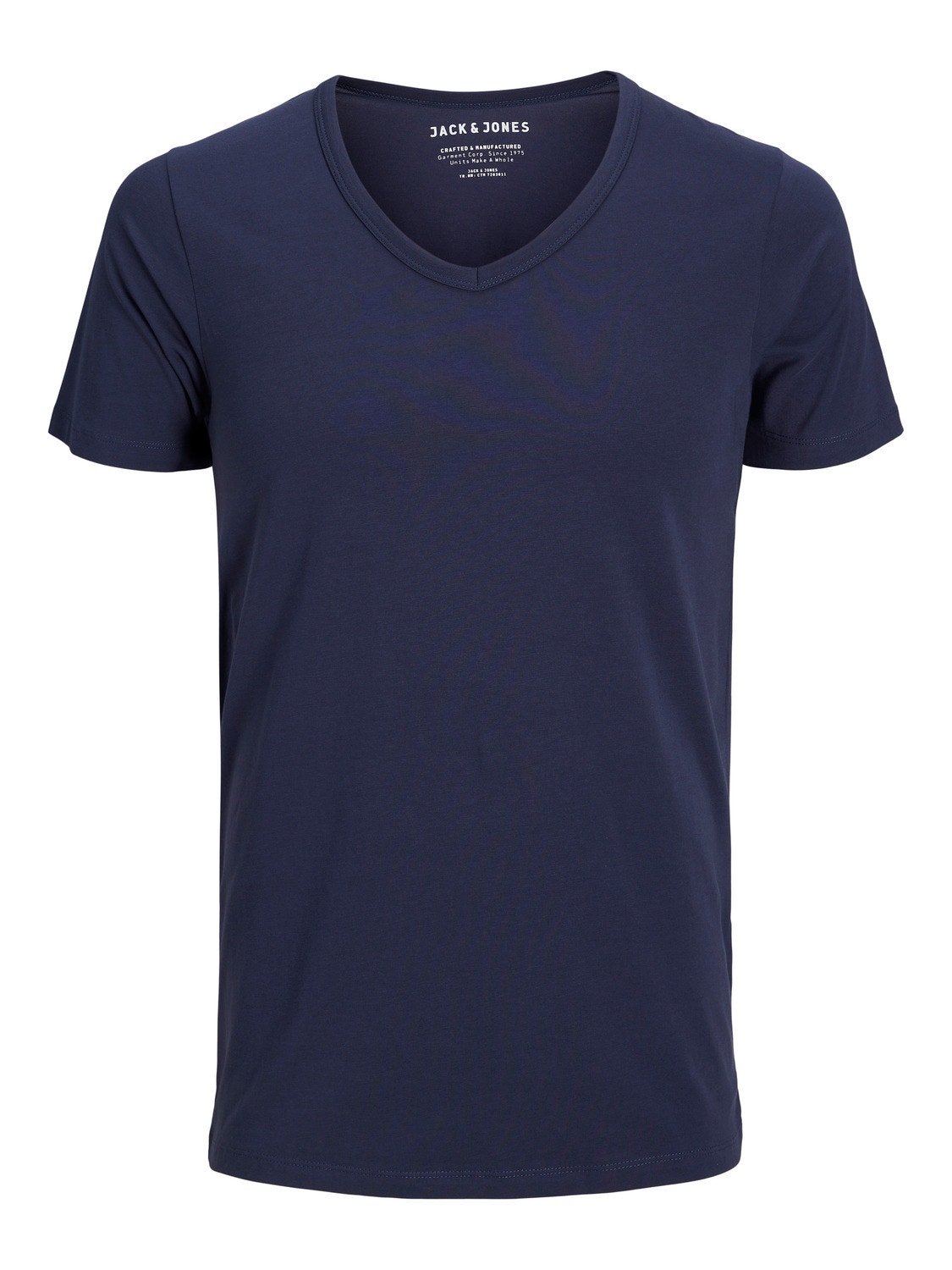 Jack & Jones Basic Dekolt w serek T-shirt -Navy Blue - 12059219