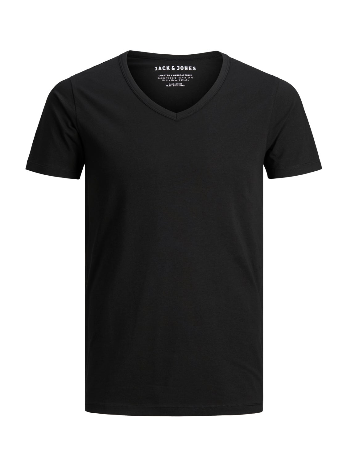 Jack & Jones Basic Dekolt w serek T-shirt -Black - 12059219