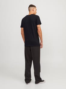 Jack & Jones Basic Dekolt w serek T-shirt -Black - 12059219