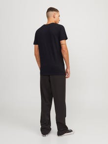 Jack & Jones Sima V-nyak Trikó -Black - 12059219