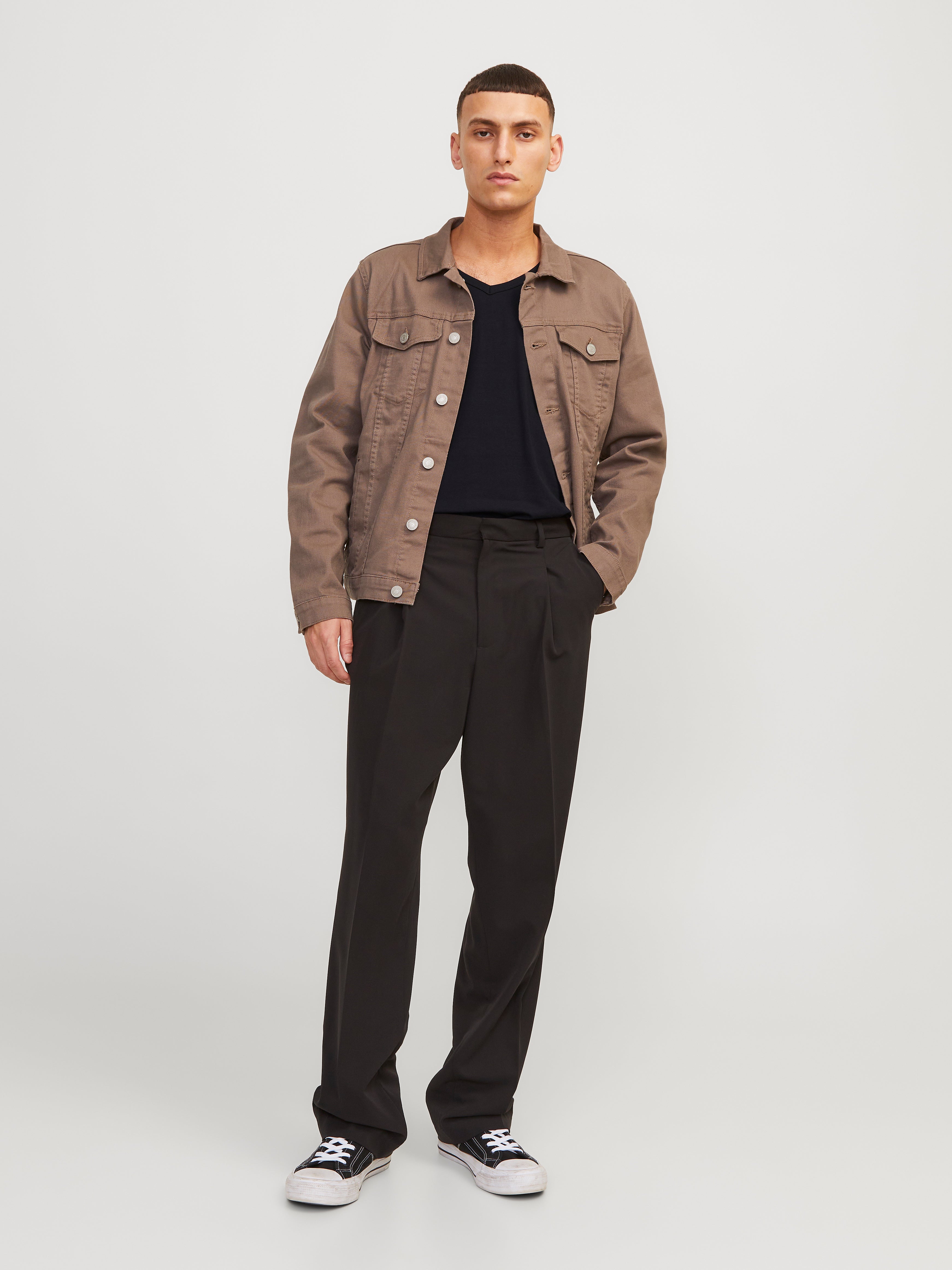 Jack & Jones Basic Dekolt w serek T-shirt -Black - 12059219