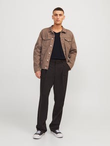 Jack & Jones Basic Dekolt w serek T-shirt -Black - 12059219