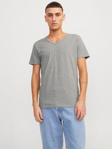 Jack & Jones Καλοκαιρινό μπλουζάκι -Light Grey Melange - 12059219