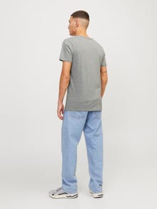 Jack & Jones Baas V-kaelus T-särk -Light Grey Melange - 12059219