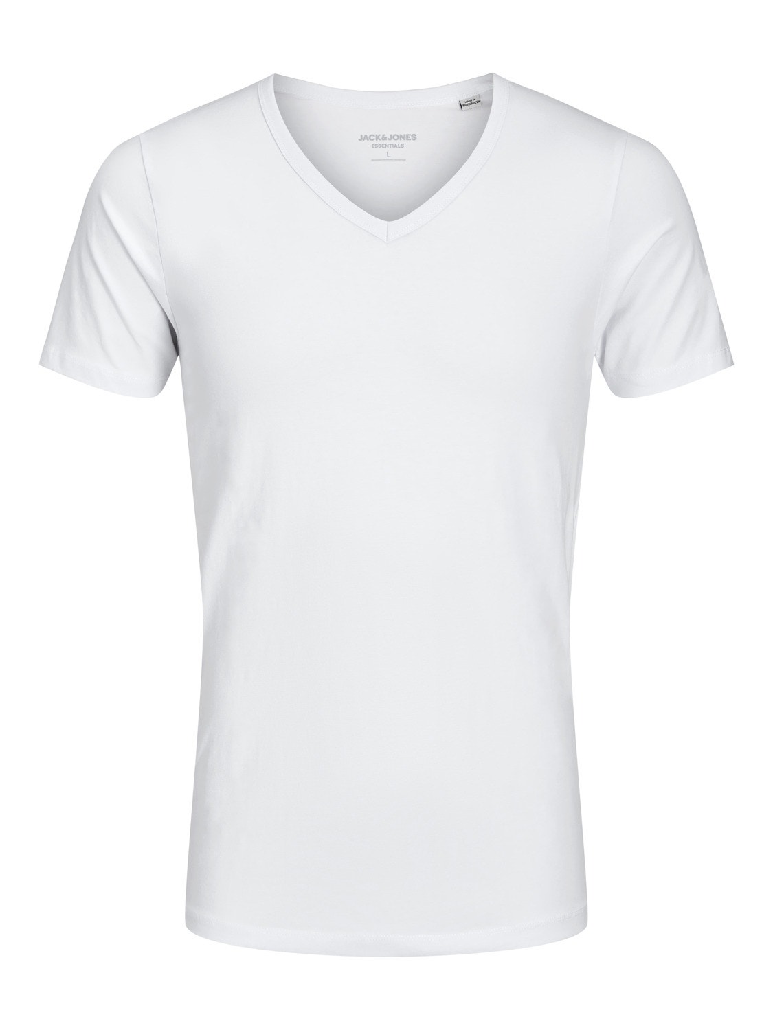 Plain V-Neck T-shirt | White | Jack & Jones®