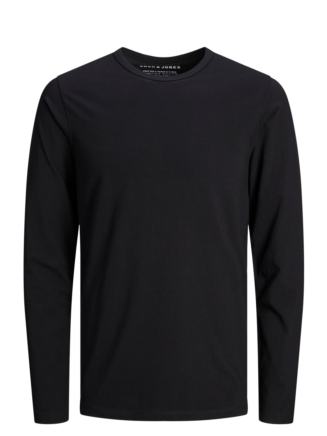 Jack & Jones Ensfarvet Crew neck T-shirt -Black - 12059220