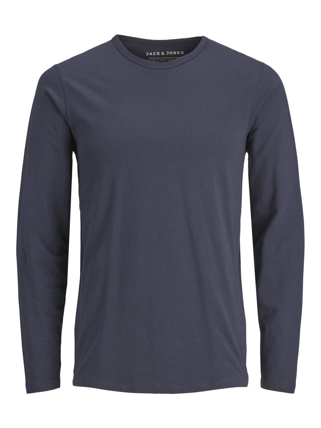Jack & Jones T-shirt Liso Decote Redondo -Navy Blue - 12059220