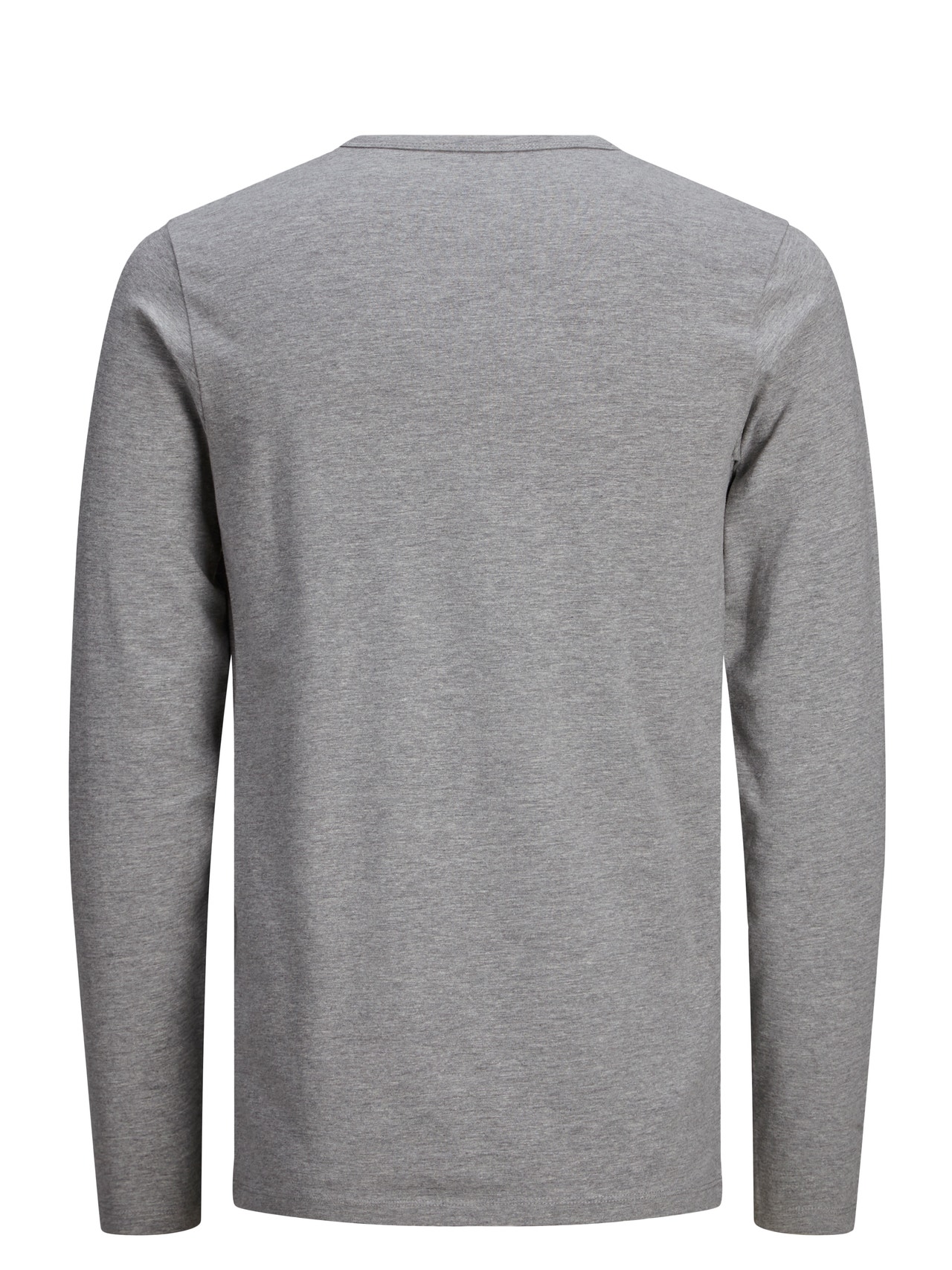 Jack & Jones Enfärgat Rundringning T-shirt -Light Grey Melange - 12059220