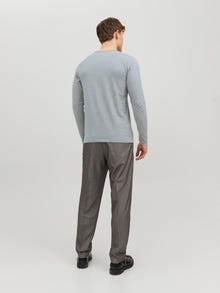 Jack & Jones T-shirt Uni Col rond -Light Grey Melange - 12059220