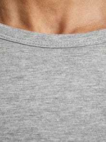 Jack & Jones Plain Longsleeved T-shirt -Light Grey Melange - 12059220