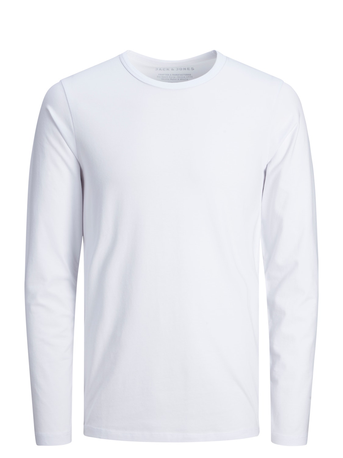 Jack & Jones T-shirt Uni Col rond -White - 12059220