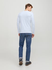 Jack & Jones T-shirt Liso Decote Redondo -White - 12059220