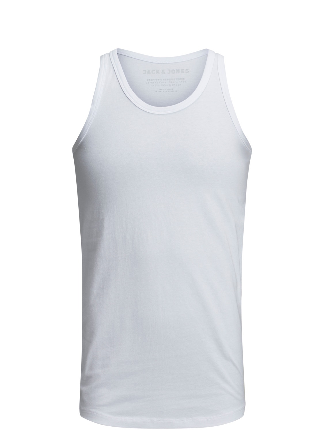 Jack & Jones Camiseta de tirantes Liso Cuello redondo -White - 12074784