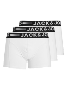 Jack & Jones 3-συσκευασία Κοντό παντελόνι -White - 12081832