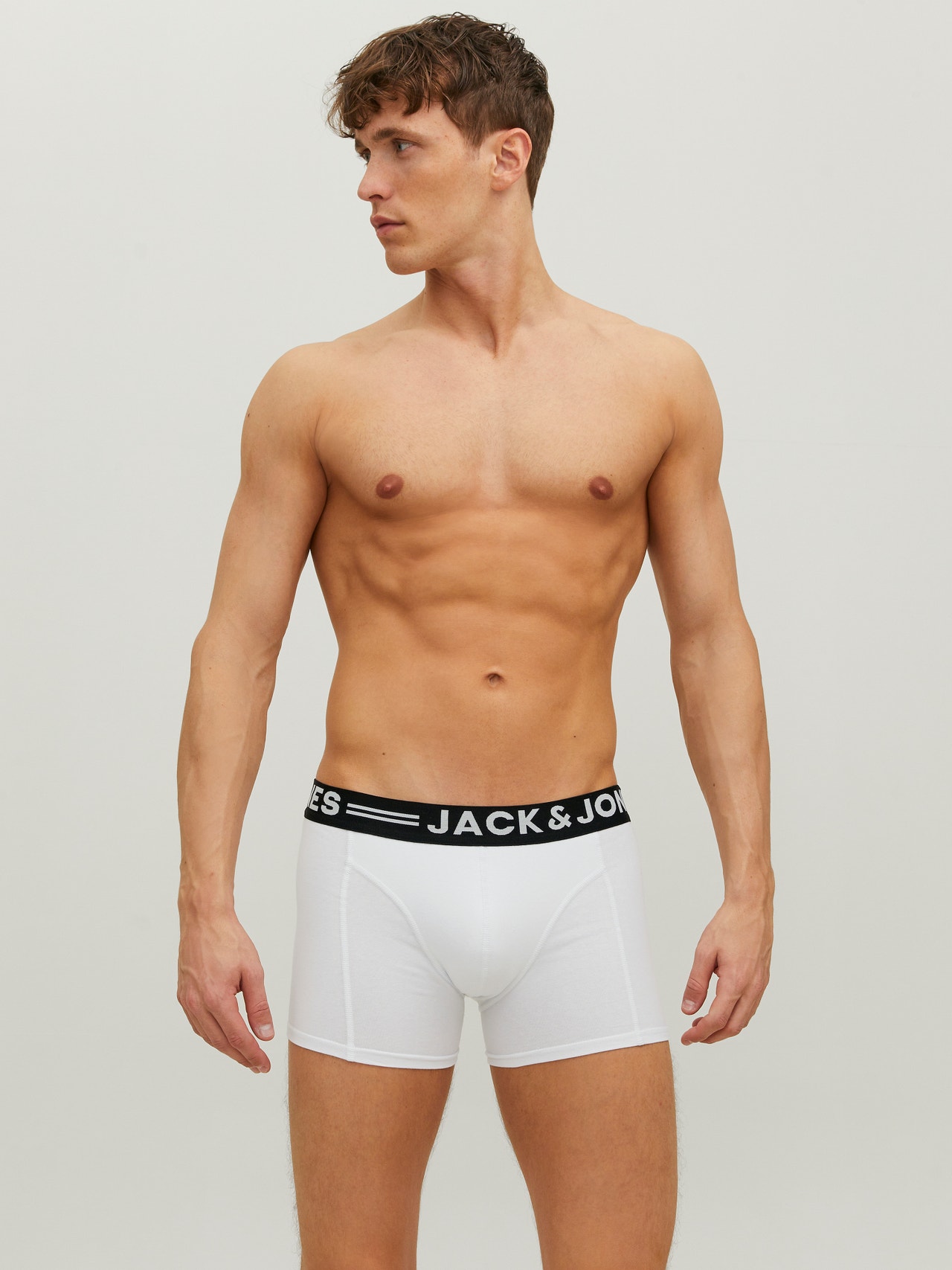 Jack & Jones 3-pack Trunks -White - 12081832