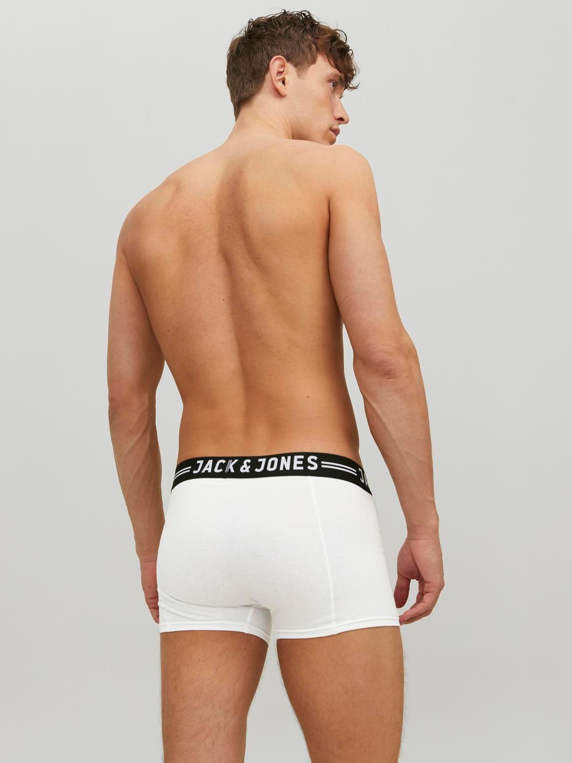 Jack & Jones 3-pack Trunks -Light Grey Melange - 12081832