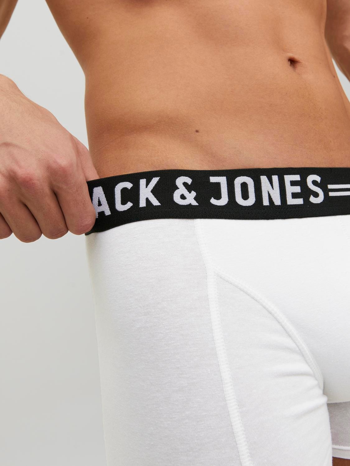 Jack & Jones 3-pack Trunks -Light Grey Melange - 12081832