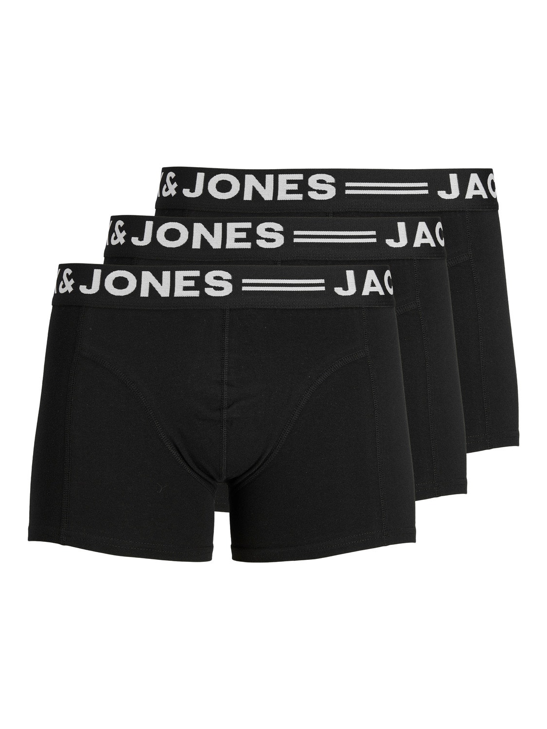 Jack & Jones 3-balení Trenýrky -Black - 12081832