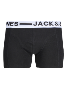 Jack & Jones 3-pak Bokserki -Dark Grey Melange - 12081832