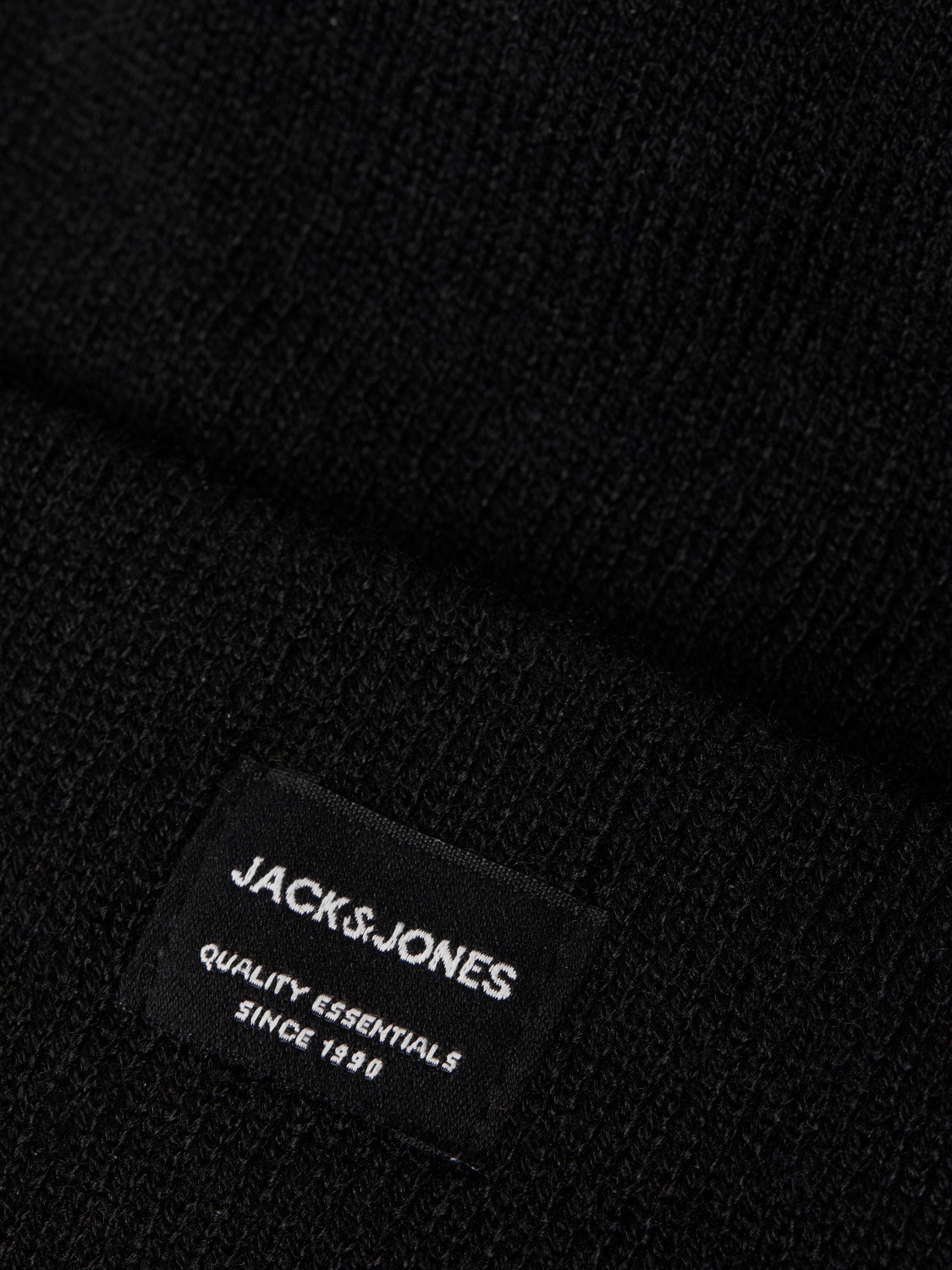 Jack & Jones Black Logo Beanie