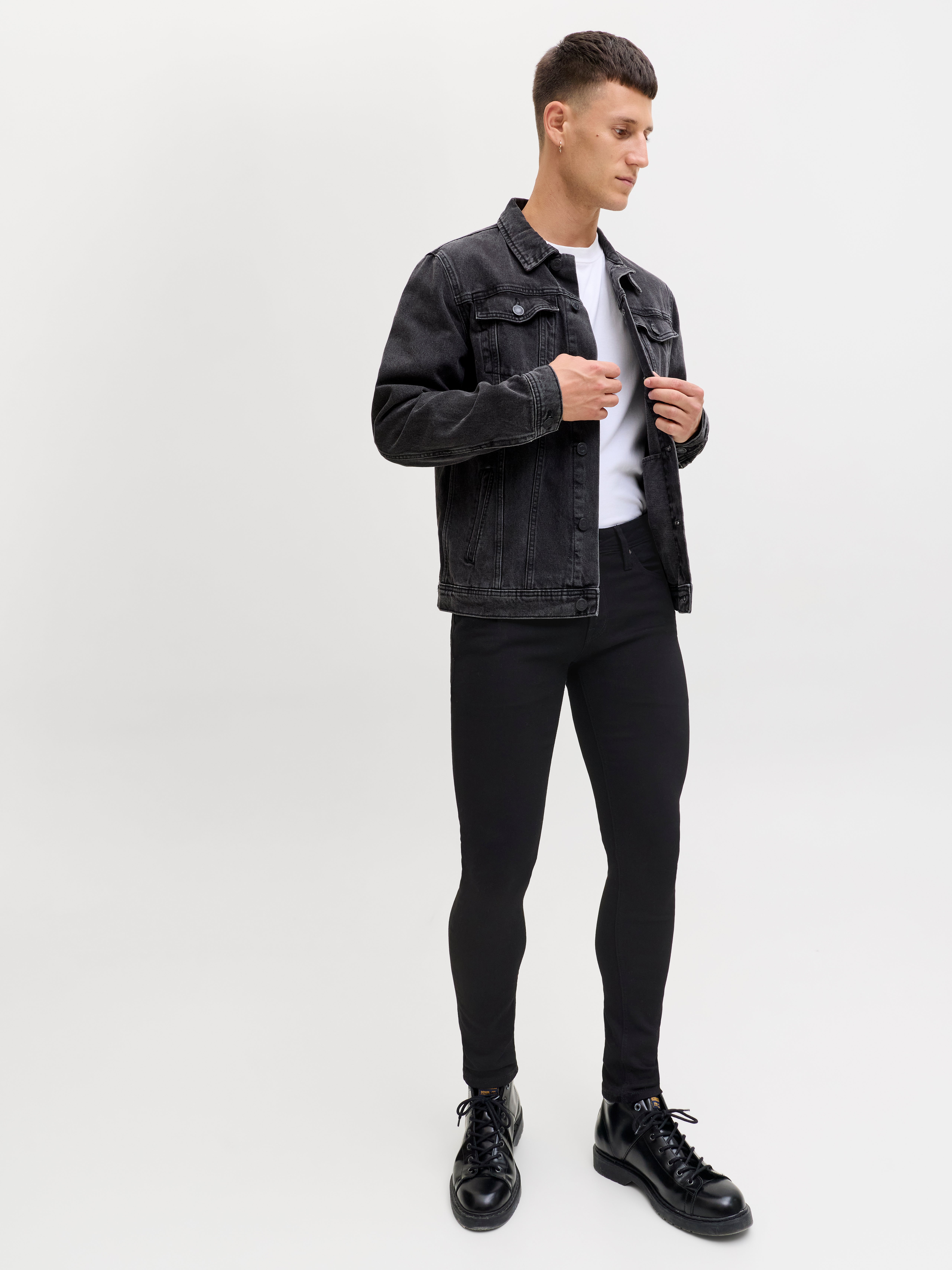Jack & Jones JJILIAM JJORIGINAL GE 009 50SPS Skinny fit jeans -Black Denim - 12109952