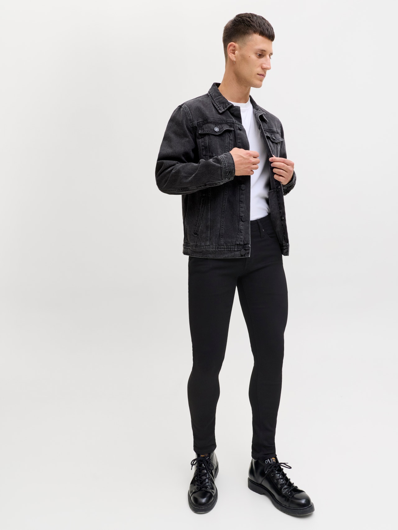 Jack & Jones JJILIAM JJORIGINAL GE 009 50SPS Skinny fit jeans -Black Denim - 12109952