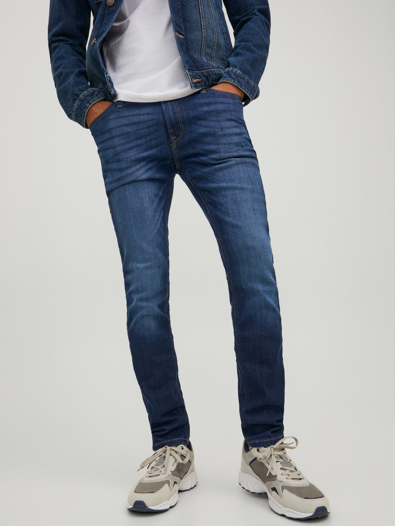 Jack & Jones JJILIAM JJORIGINAL SBD 014 50SPS Skinny fit Teksad -Blue Denim - 12110056