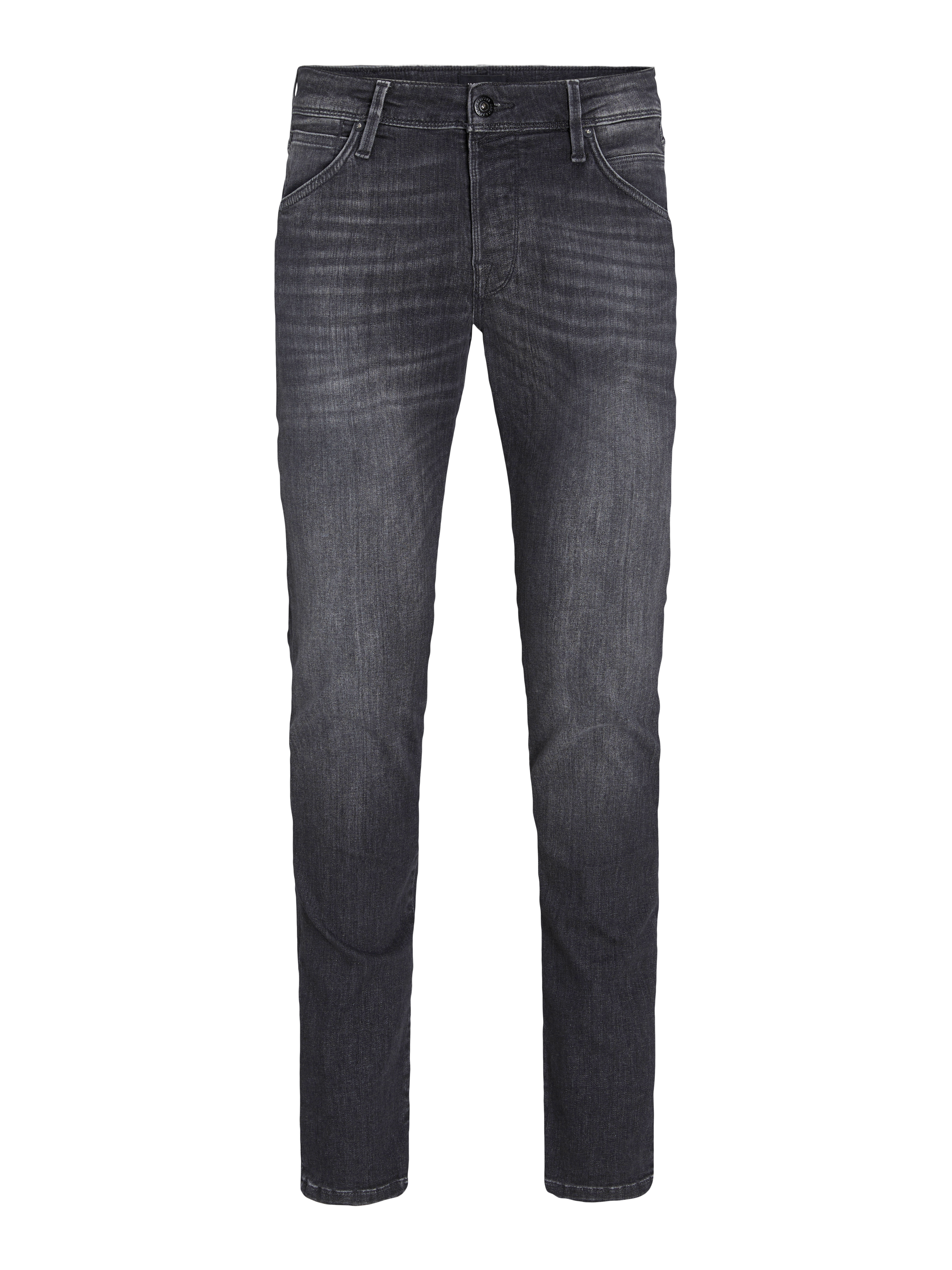 JACK & JONES Male Slim Fit Jeans JJIGLENN - Grau Denim 34W/34L