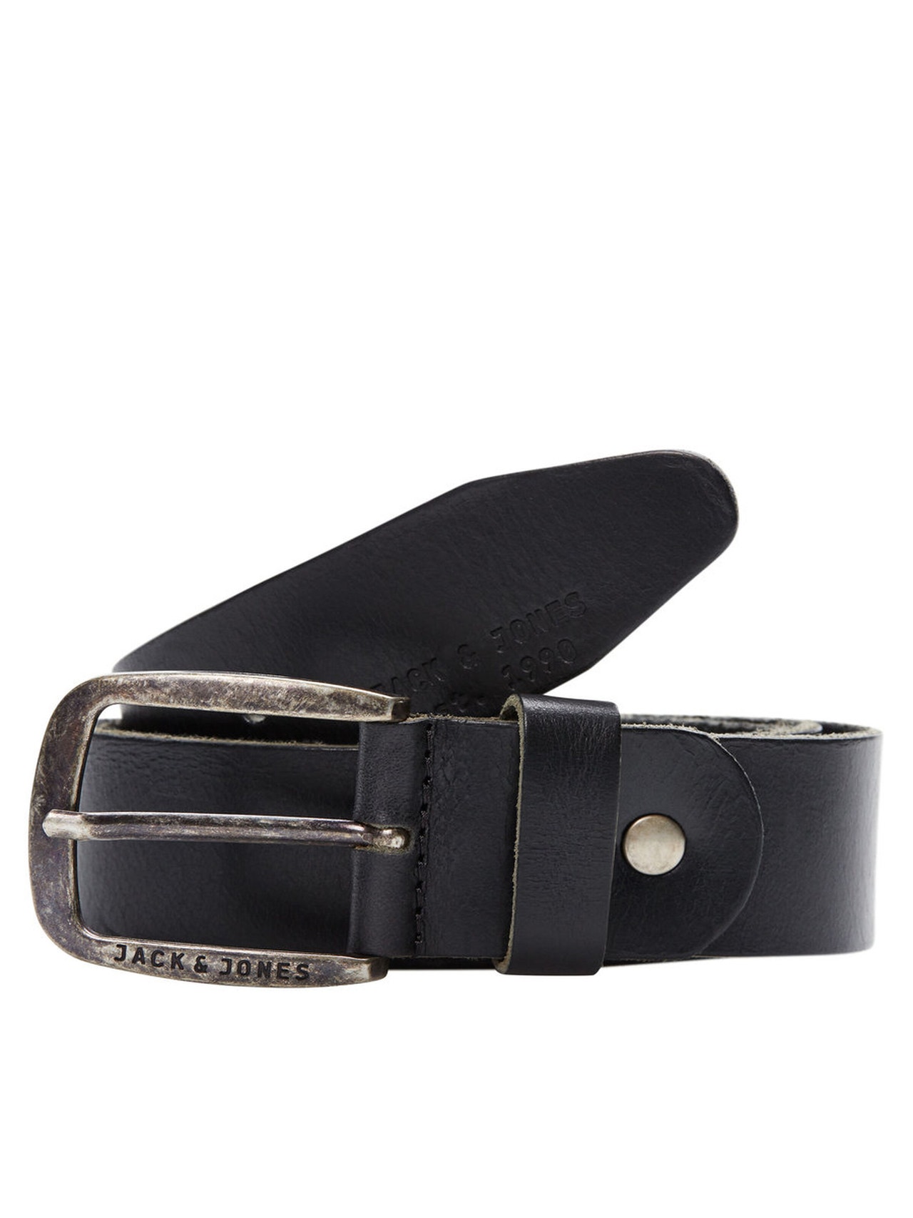 Jack & Jones Leather Belt -Black - 12111286