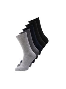 Jack & Jones 5-balení Ponožky -Dark Grey Melange - 12113085