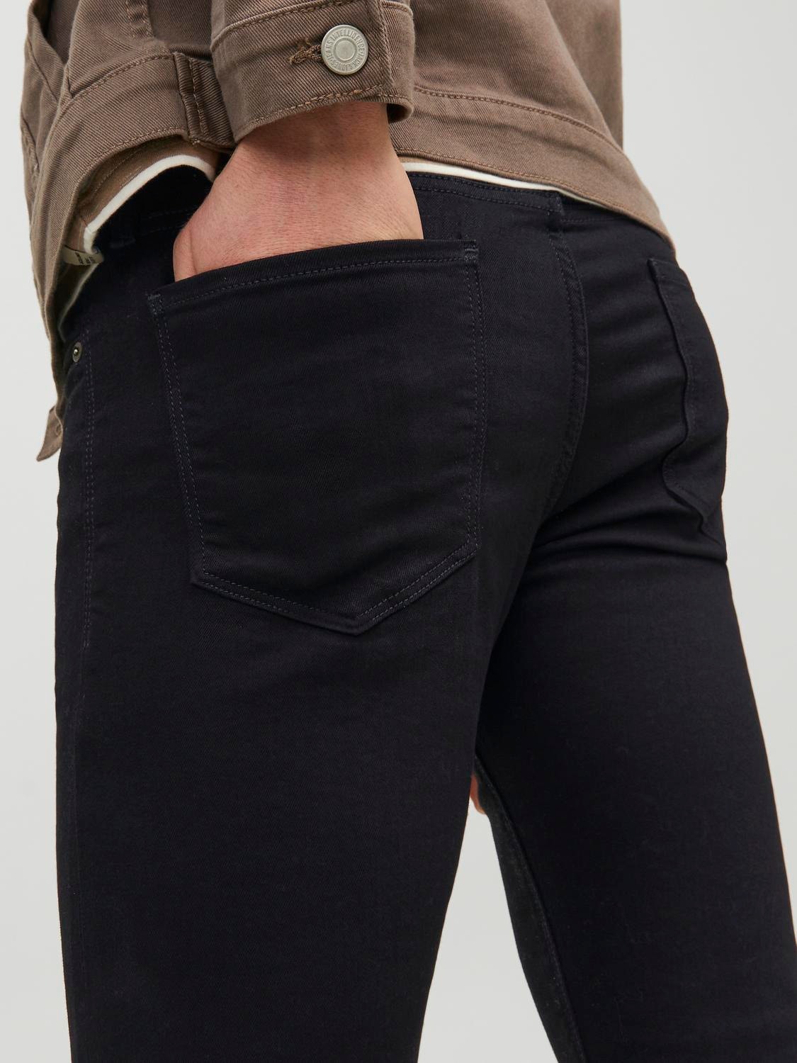 Jack & Jones JJIGLENN JJFELIX AM 046 50SPS Slim fit jeans -Black Denim - 12113450