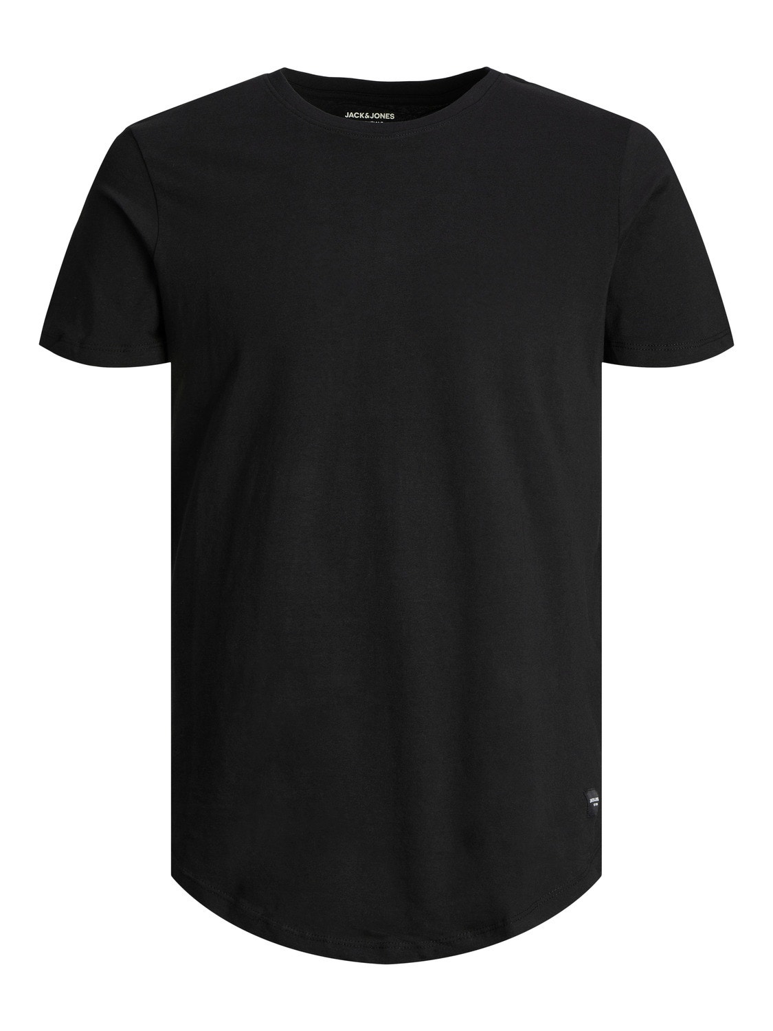 Jack & Jones Ensfarvet Crew neck T-shirt -Black - 12113648