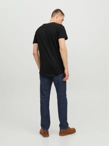 Jack & Jones Einfarbig Rundhals T-shirt -Black - 12113648