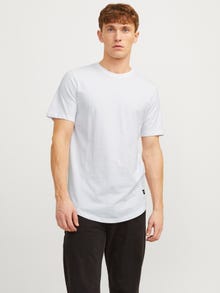 Jack & Jones Plain Crew neck T-shirt -White - 12113648