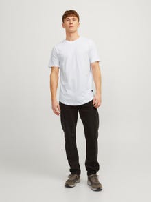 Jack & Jones Plain Crew neck T-shirt -White - 12113648