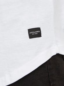 Jack & Jones T-shirt Semplice Girocollo -White - 12113648