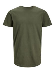 Jack & Jones Plain Crew neck T-shirt -Forest Night - 12113648