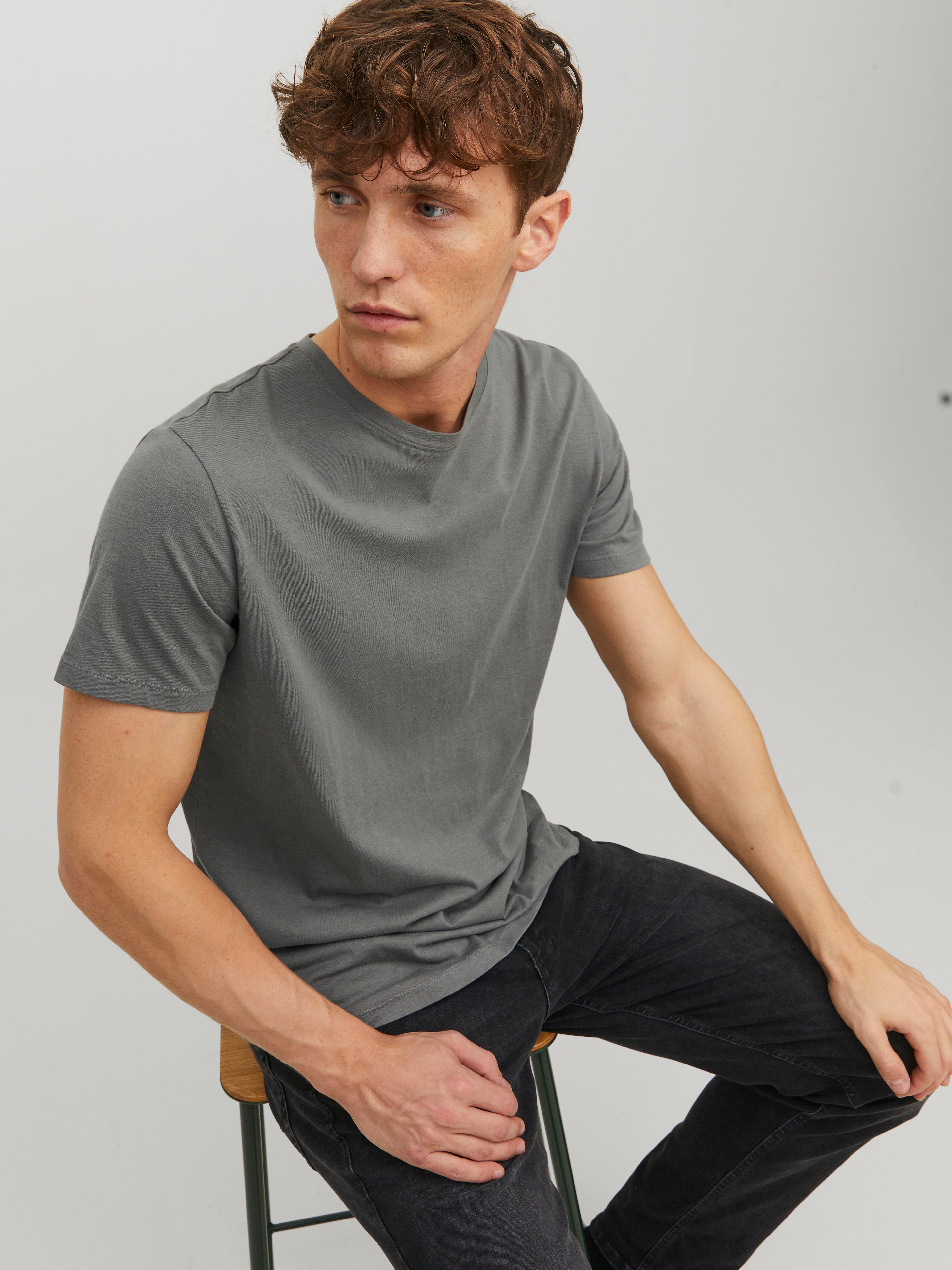 Jack & Jones Plain Crew neck T-shirt - 12113648