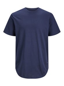 Jack & Jones Ensfarvet Crew neck T-shirt -Navy Blazer - 12113648