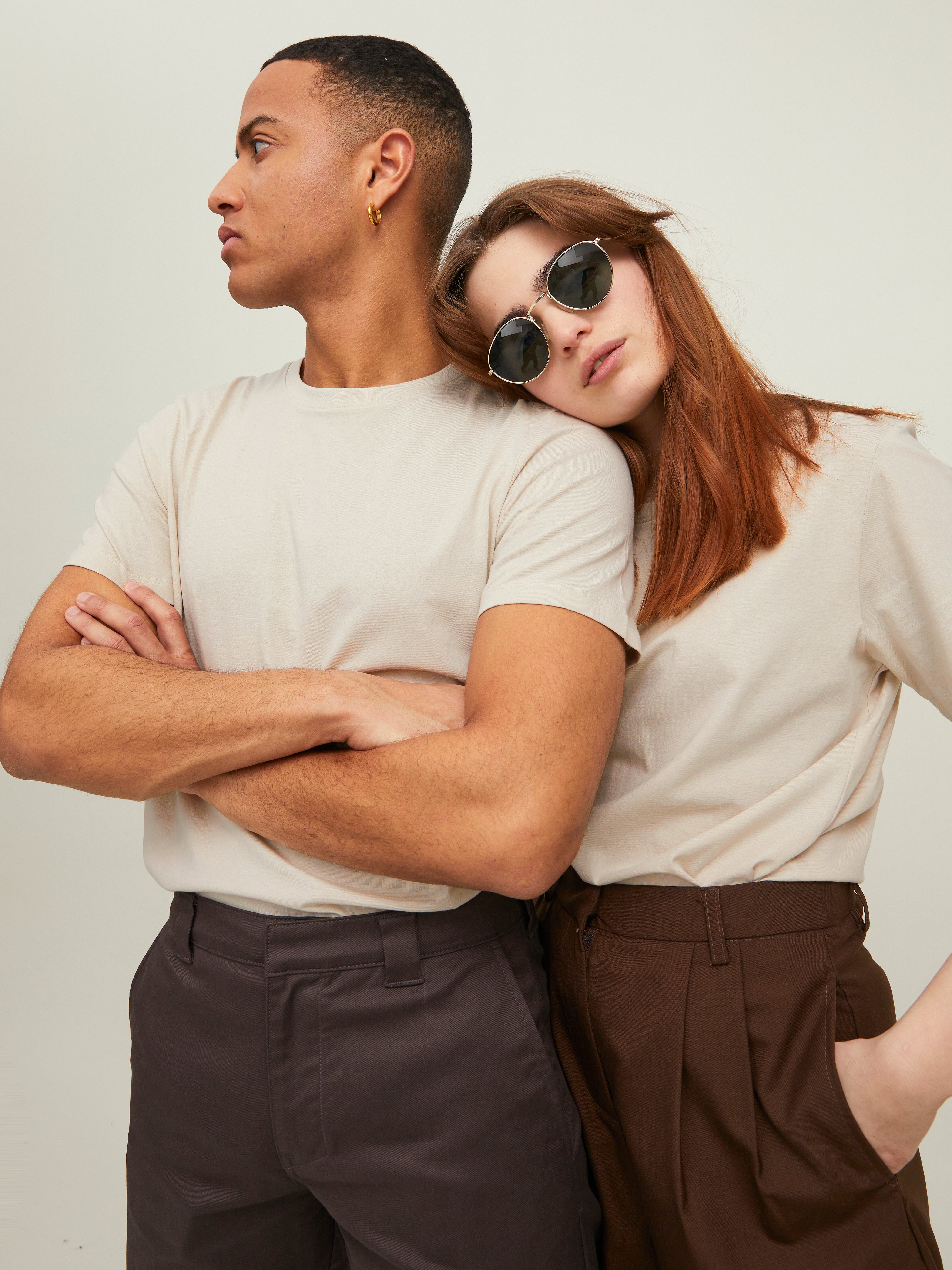 Jack & Jones Plain Crew neck T-shirt - 12113648