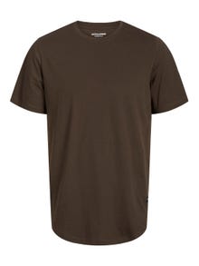 Jack & Jones Effen Ronde hals T-shirt -Mulch - 12113648