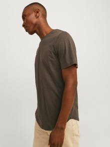 Jack & Jones Effen Ronde hals T-shirt -Mulch - 12113648