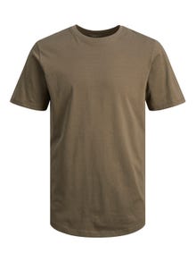 Jack & Jones Ensfarvet Crew neck T-shirt -Bungee Cord - 12113648
