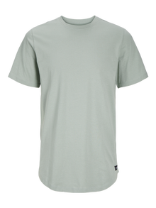 Jack & Jones Gładka Okrągły dekolt T-shirt -Iceberg Green - 12113648