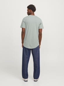 Jack & Jones Gładka Okrągły dekolt T-shirt -Iceberg Green - 12113648