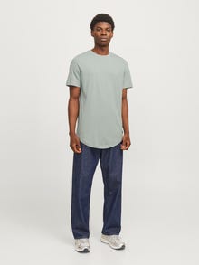 Jack & Jones Gładka Okrągły dekolt T-shirt -Iceberg Green - 12113648